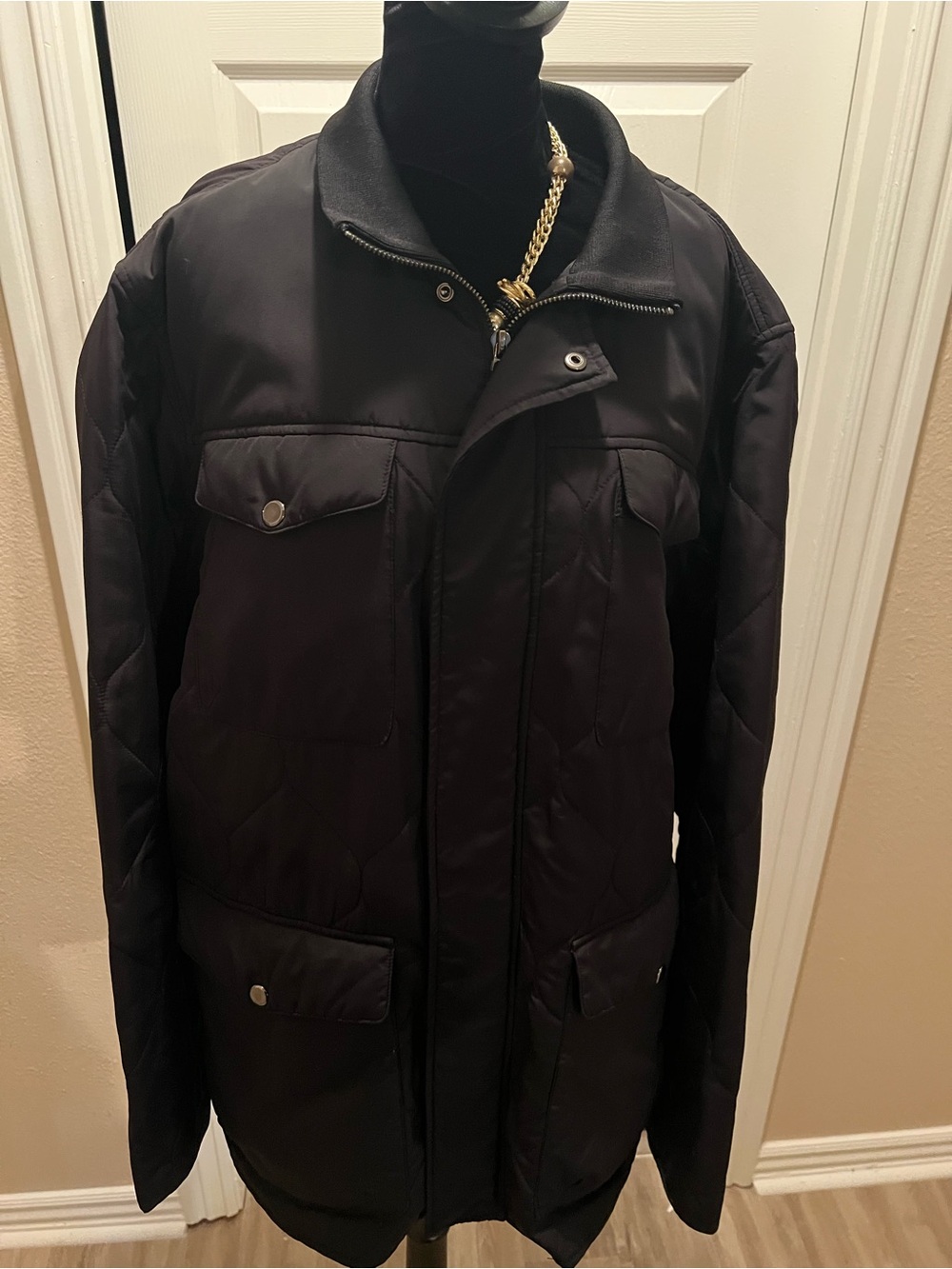 Calvin Klein Black Men's Coat Jacket